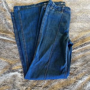 Abercrombie and Fitch front seam flares